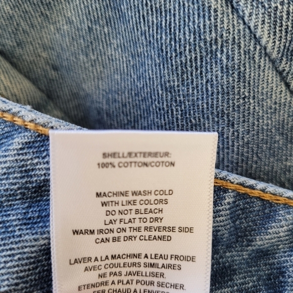 Vigoss Womens 28 High Rise Straight Jean Distressed Billie 90s light wash new - Picture 3 of 8